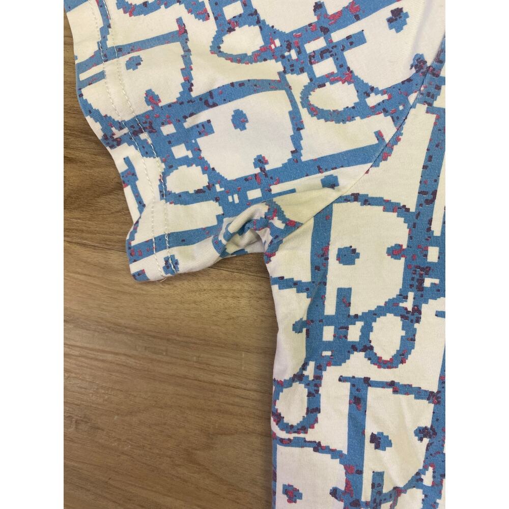 Women Christian Dior Paris France logo spell-out all over graphic t-shirt, M - Picture 6 of 6